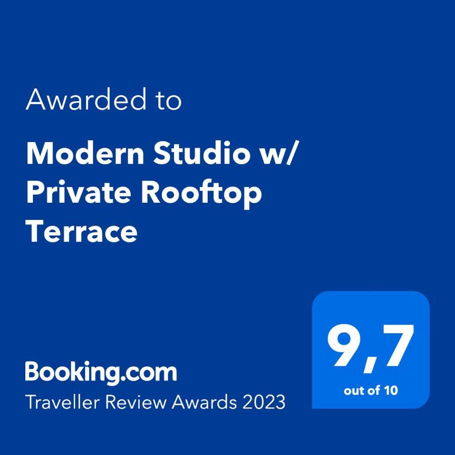 Modern Studio With Private Rooftop Terrace By Rems Málaga Exteriör bild
